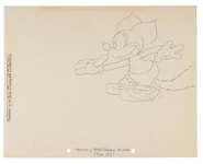 Production drawing (originally by Hugh Harman, traced by Bob Clampett