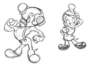 Concept art for the leprechaun by Andrew Dickman