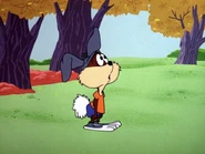 The reactions with "small pupils" and "connected eyeballs".