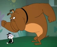 Marc Anthony and Pussyfoot in Looney Tunes Cartoons.