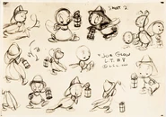 Model sheet, dated 1940