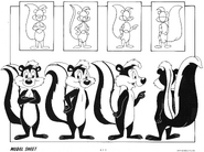 Pepe Le Pew Model Sheet