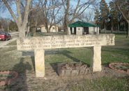 Melvin's memorial in Portis, Kansas