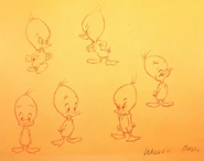 Model sheet of the Little Yellow Duck