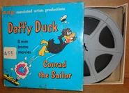 An album containing a film reel of Conrad the Sailor. The reel was later bought by ABK Studios in 1954 and bootlegged by DYQ Pictures, under the sub-conpany, Harvey Films.