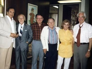 Groupshot.jpg (30 KB) Daws with Joseph Barbera, Walter Lantz, Don Messick, June Foray, and William Hanna