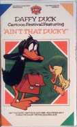 (1986) VHS Viddy-Oh! For Kids Cartoon Festivals Daffy Duck Cartoon Festival Featuring "Ain't That Ducky" (damaged)