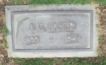 Gamer's grave in Forest Lawn Memorial Park