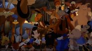 Road Runner and Wiley are on the left as seen in Who Framed Roger Rabbit