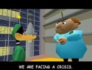 Dr. I.Q. Hi as he appears in the N64 licensed game, Duck Dodgers Starring Daffy Duck.