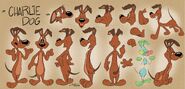 Charlie Dog's model sheet