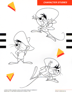 Speedy Gonzales Looney Tunes Color Art Model Sheet Character
