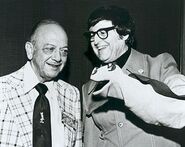 Bob Clampett with Mel Blanc.