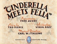 Alternate title card cel