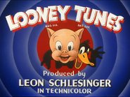 1944 Looney Tunes title with Porky Pig and Daffy Duck