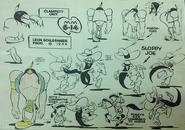 Production art for "Wagon Heels"