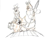 Production drawing by Alex Kirwan