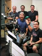 Tom with Frank Welker, John DiMaggio, and Billy West