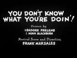 You Don't Know What You're Doin'!