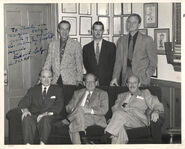 Robert with Treg Brown, Chuck Jones, Friz Freleng, Eddie Selzer, and John W. Burton.