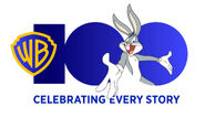 Current Warner Bros 100 logo with Bugs Bunny