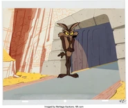 Production cel with a production background from "Zip 'n Snort"