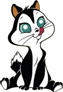 Pussyfoot lick cute render.