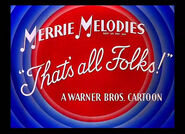 Merrie Melodies That's All Folks (1946-1947)