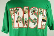 Taz Looney Tunes Irish T-Shirt Large Tazmanian Devil Vintage New with Tags NWT