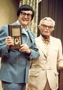 Bob receiving an award from Rudolf Ising