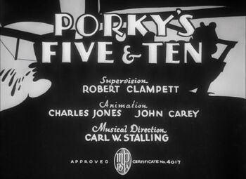 Porky's Five & Ten Restored Title Card