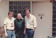 Daws with Tony Pope and Keith Scott c. 1979 Photo taken by Corey Burton[6]