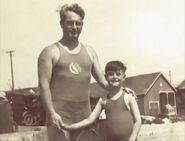 Bob (right) as a young boy with his father