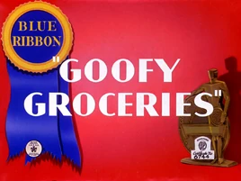 Goofy Groceries Blue Ribbon Title Card