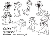 Goofy Gophers model sheet.jpg (127 KB) Production model sheet, using drawings by Don Williams.
