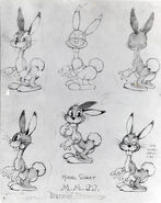 Bugs' bunny model sheet