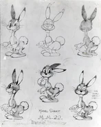 Bugs' bunny model sheet.jpg (52 KB) Model sheet by Charles Thorson for "Hare-um Scare-um"