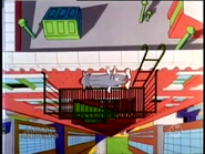 The canyon fall gag in the Chuck Jones-era Tom and Jerry short Tom-ic Energy