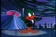 Plucky holding a spike