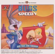(1997) VHS\LaserDisc "Bugs and Speedy: Hare Today, Gone Tomorrow" (1997 dubbed version) (only in PAL regions)