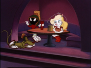 Marvin, K-9, and Minerva Mink in the Pinky and the Brain episode "Star Warners"