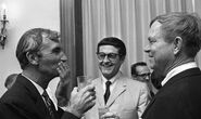 Bob with Norman McLaren (left) and Chuck Jones (right) at the World Retrospective of Animated Cinema, Montreal c. 1967