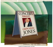 Production background painting and overlay cel