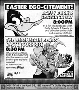 Promo poster for the special airing along with The Berenstain Bears' Easter Surprise