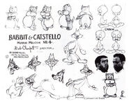 His original model sheet in A Tale of Two Kitties