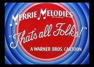 Merrie Melodies That's All Folks (1951-1952)