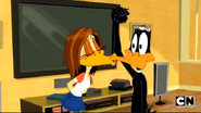 Tina kisses Daffy