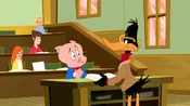 Daffy teaching Porky's class.