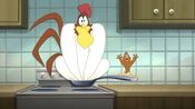 Henery Hawk sings Chicken Hawk with Foghorn Leghorn.