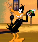 Daffy about to pull a prank.